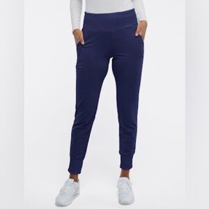 Jaanuu Women’s Rib Band High-Waisted Jogger Navy XXS